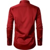 JEMITOP Mens Stretch Wrinkle Free Dress Shirts(Red)