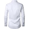 JEMITOP Mens Stretch Wrinkle Free Dress Shirts(White)