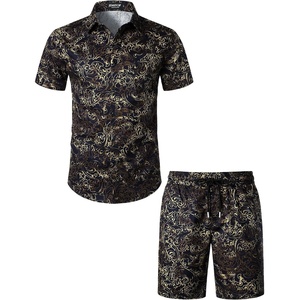JEMITOP Men’s 2 Piece Set Casual Cotton Stretchy Outfit(Navy)
