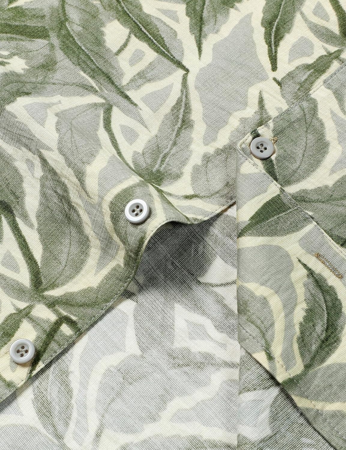 image:imageJEMITOP Mens Casual Cuban Collar Hawaiian ShirtsSage Green