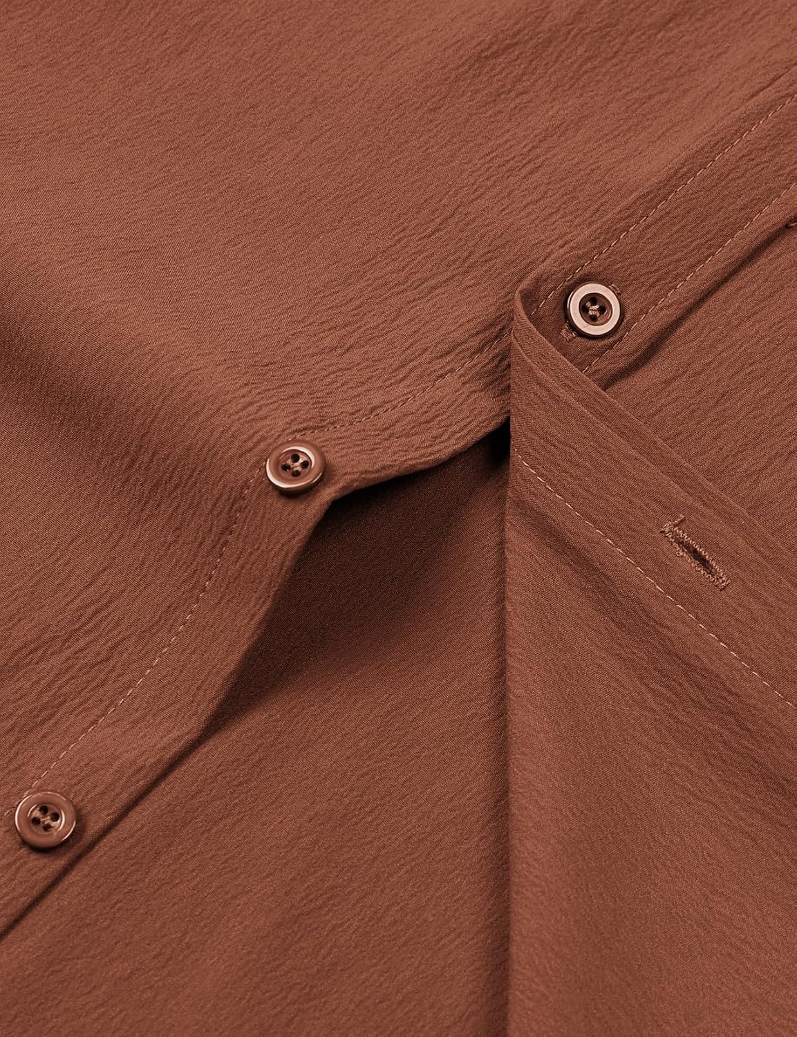 image:imageJEMITOP Mens Stretch Wrinkle Free Texture ShirtsBurnt Orange