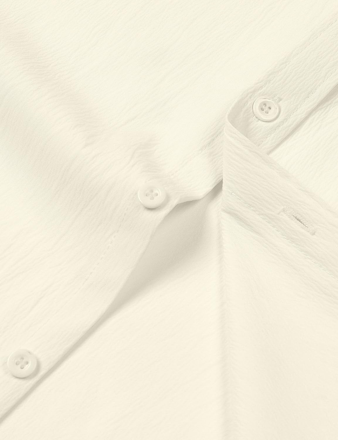 image:imageJEMITOP Mens Stretch Wrinkle Free Texture ShirtsCream White