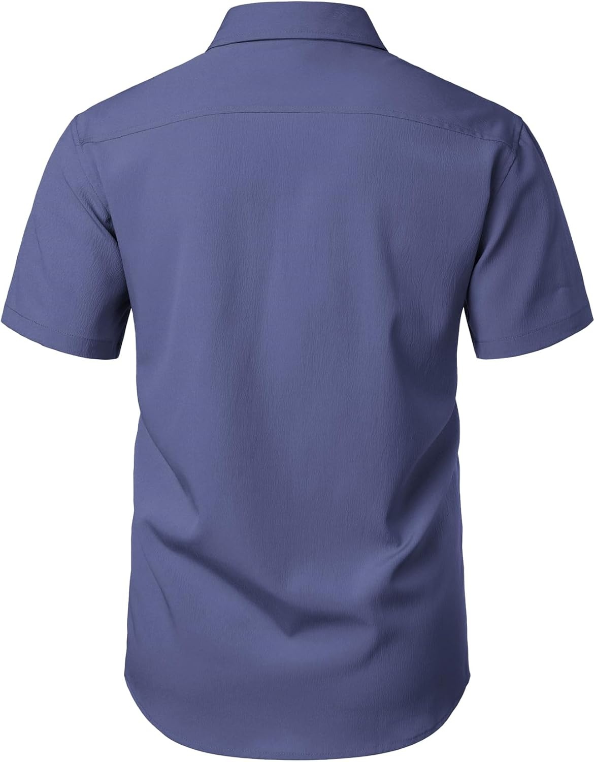 image:imageJEMITOP Mens Stretch Wrinkle Free Texture ShirtsDusty Blue