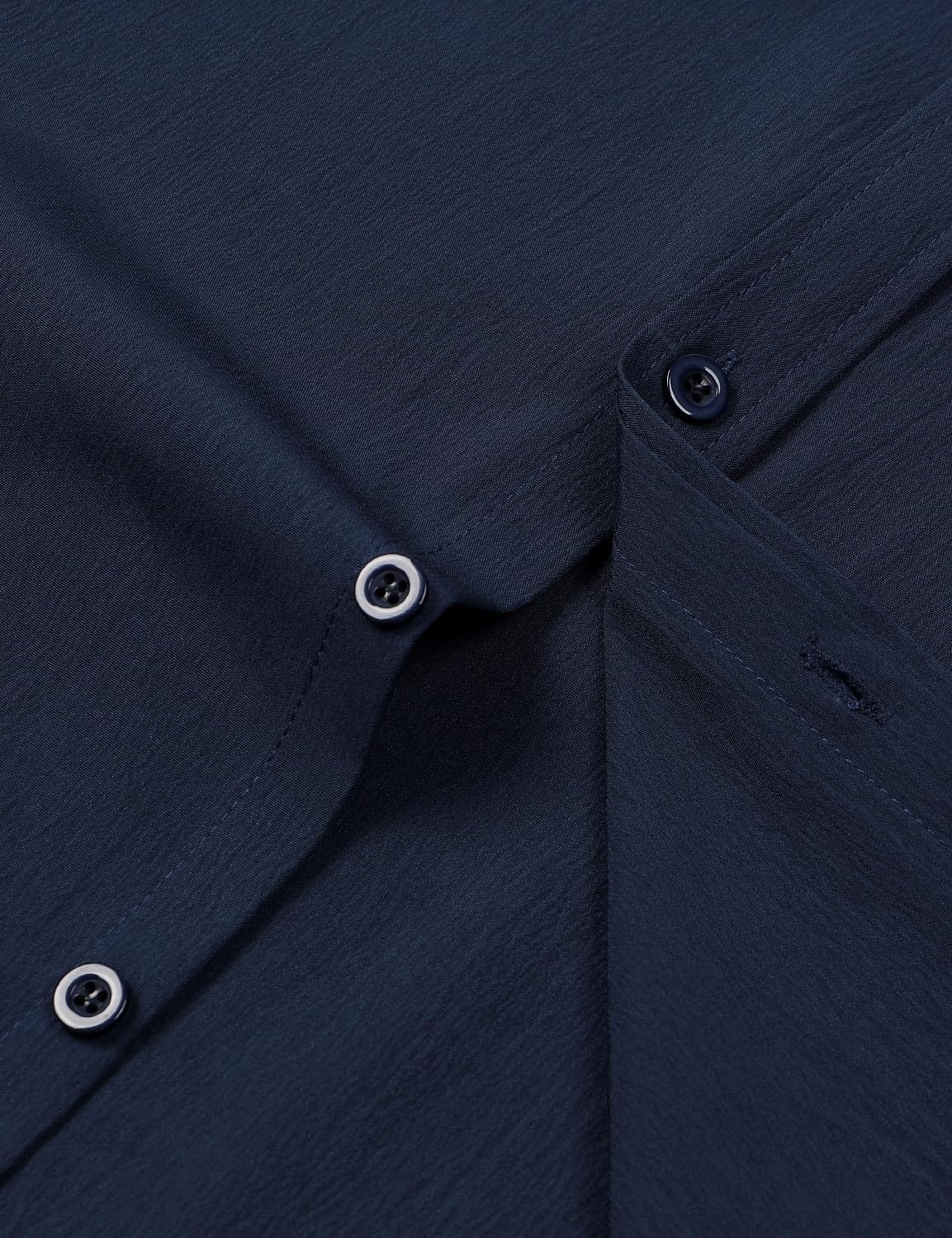 image:imageJEMITOP Mens Stretch Wrinkle Free Texture ShirtsNavy Blue