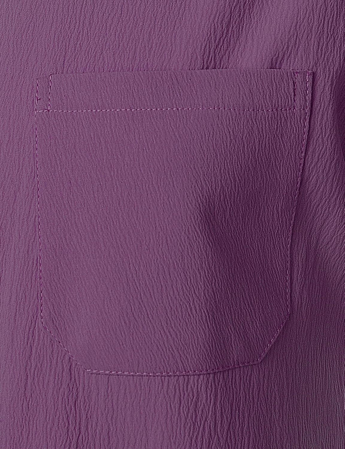 image:imageJEMITOP Mens Stretch Wrinkle Free Texture ShirtsPurple