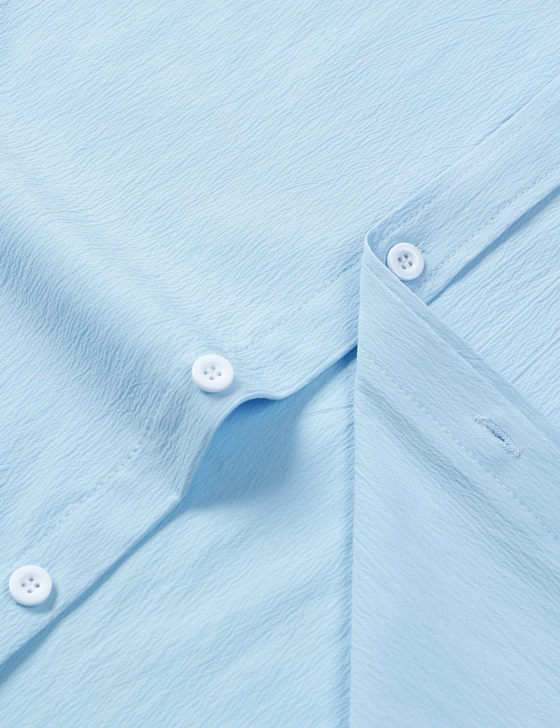 image:imageJEMITOP Mens Stretch Wrinkle Free Texture ShirtsSky Blue