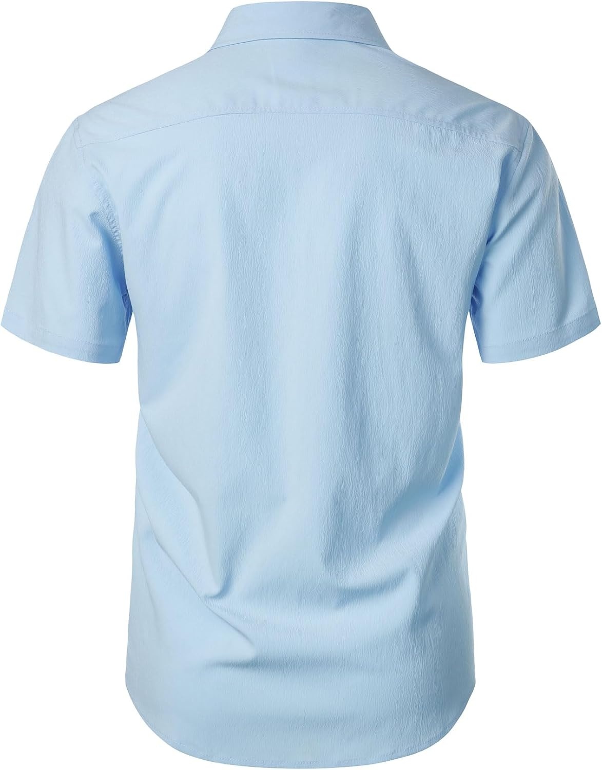 image:imageJEMITOP Mens Stretch Wrinkle Free Texture ShirtsSky Blue