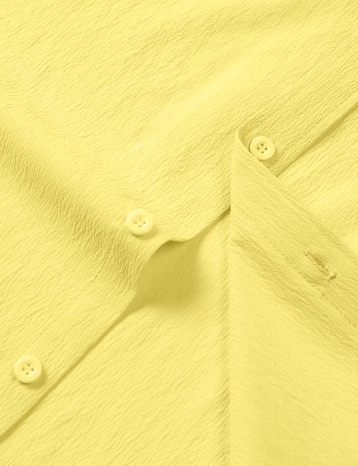 image:imageJEMITOP Mens Stretch Wrinkle Free Texture ShirtsYellow