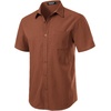 JEMITOP Mens Stretch Wrinkle Free Texture Shirts(Burnt Orange)