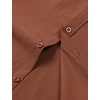 JEMITOP Mens Stretch Wrinkle Free Texture Shirts(Burnt Orange)