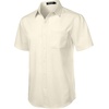 JEMITOP Mens Stretch Wrinkle Free Texture Shirts(Cream White)