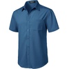 JEMITOP Mens Stretch Wrinkle Free Texture Shirts(Dark Blue)