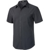 JEMITOP Mens Stretch Wrinkle Free Texture Shirts(Dark Grey)