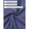 JEMITOP Mens Stretch Wrinkle Free Texture Shirts(Dusty Blue)