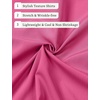 JEMITOP Mens Stretch Wrinkle Free Texture Shirts(Hot Pink)