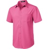 JEMITOP Mens Stretch Wrinkle Free Texture Shirts(Hot Pink)