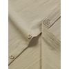 JEMITOP Mens Stretch Wrinkle Free Texture Shirts(Khaki)