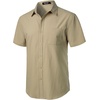 JEMITOP Mens Stretch Wrinkle Free Texture Shirts(Khaki)