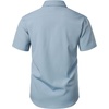 JEMITOP Mens Stretch Wrinkle Free Texture Shirts(Light Blue)