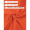 JEMITOP Mens Stretch Wrinkle Free Texture Shirts(Orange)