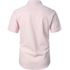 JEMITOP Mens Stretch Wrinkle Free Texture Shirts(Pink)