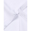 JEMITOP Mens Stretch Wrinkle Free Texture Shirts(White)