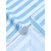 JEMITOP Mens Stretch Wrinkle Free Texture Shirts(White Blue Striped)