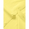 JEMITOP Mens Stretch Wrinkle Free Texture Shirts(Yellow)