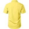 JEMITOP Mens Stretch Wrinkle Free Texture Shirts(Yellow)