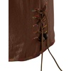 JEMITOP Mens Vintage Short Sleeve Renaissance Shirt(Dark Brown)