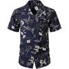 Navy Blue Leaves