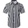 White Black Striped