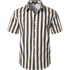White Brown Striped