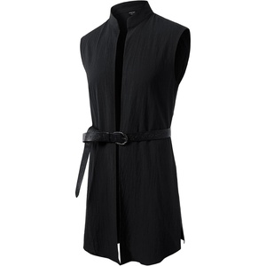 JEMITOP Mens Renaissance Viking Knight Costume Robe Without Belt(Black)