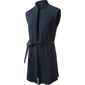 JEMITOP Mens Renaissance Viking Knight Costume Robe Without Belt(Navy Blue)