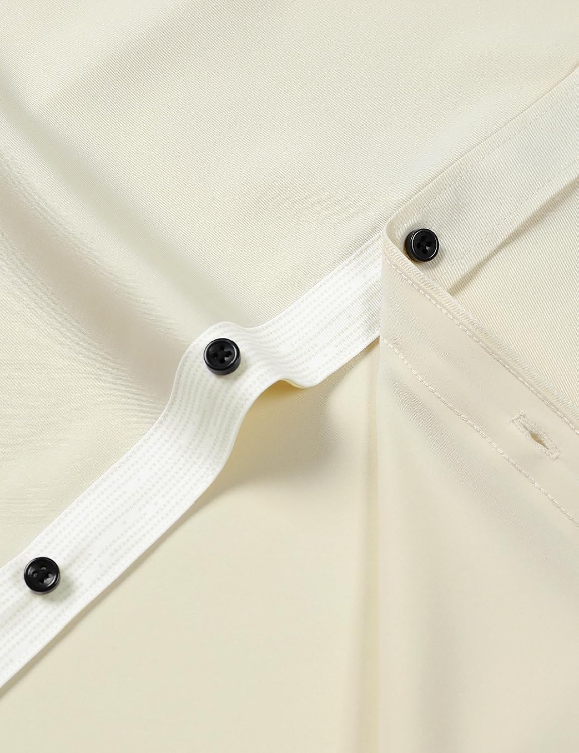 image:imageJEMITOP Mens Stretch MultiUse Dress ShirtsIvory