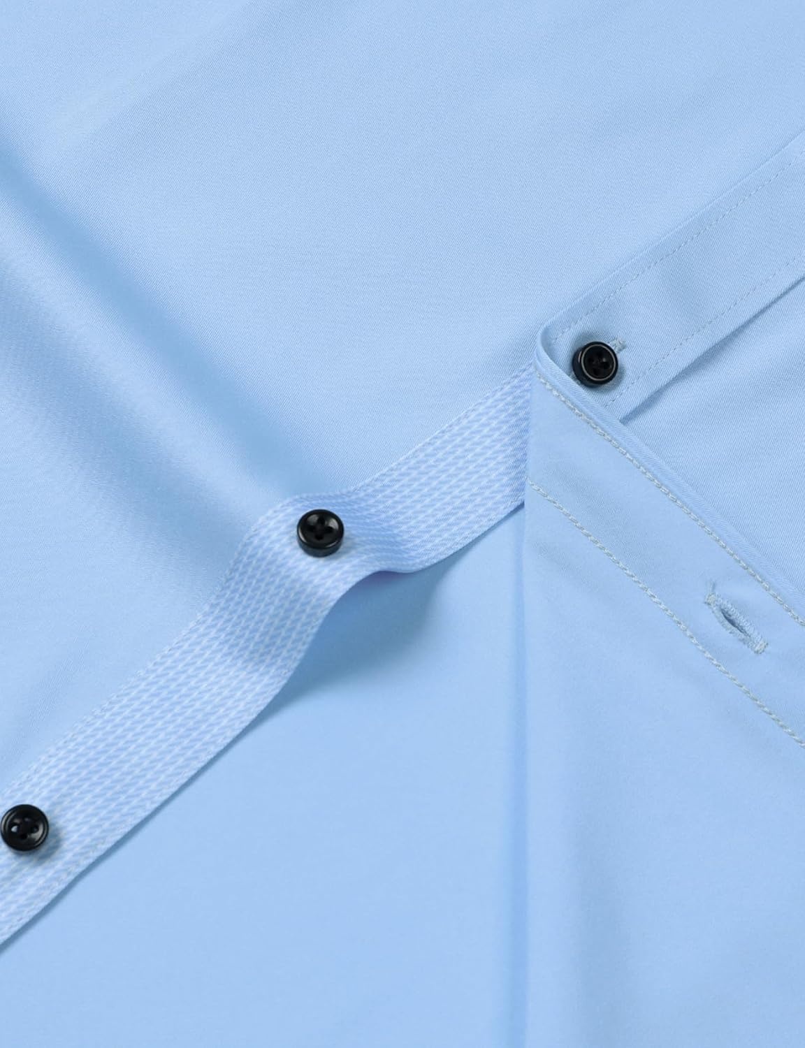 image:imageJEMITOP Mens Stretch MultiUse Dress ShirtsLight Blue
