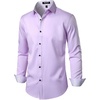 JEMITOP Mens Stretch Multi-Use Dress Shirts(Lavender Purple)
