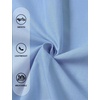 JEMITOP Mens Lightweight Oxford Long Sleeve Shirts(Blue)