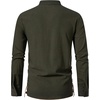 JEMITOP Mens Renaissance Costume Top Pirate Viking Shirt(Army Green)