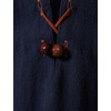 JEMITOP Mens Renaissance Costume Top Pirate Viking Shirt(Dark Blue)