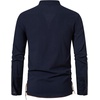 JEMITOP Mens Renaissance Costume Top Pirate Viking Shirt(Dark Blue)