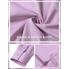 JEMITOP Mens Wrinkle-Free Mandarin Collar Dress Shirt(Lavender Purple)