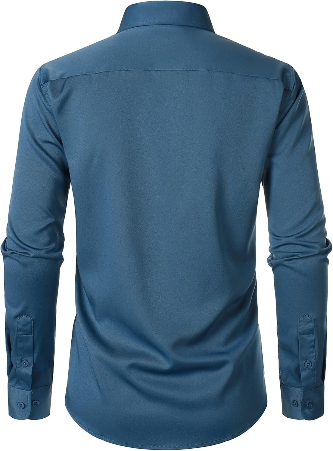 image:imageJEMITOP Mens Stretch WrinkleFree Soft Dress ShirtsDusty Blue