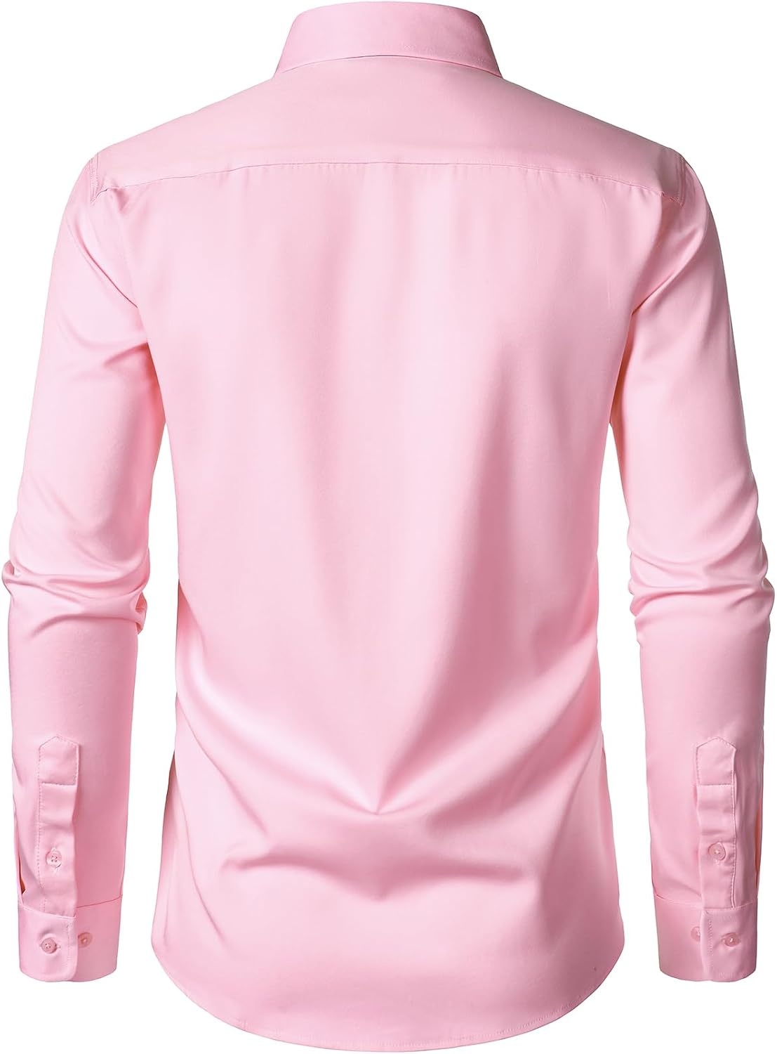 image:imageJEMITOP Mens Stretch WrinkleFree Soft Dress ShirtsPink
