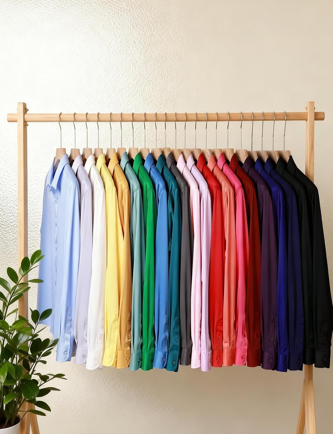 image:imageJEMITOP Mens Stretch WrinkleFree Soft Dress ShirtsPurple