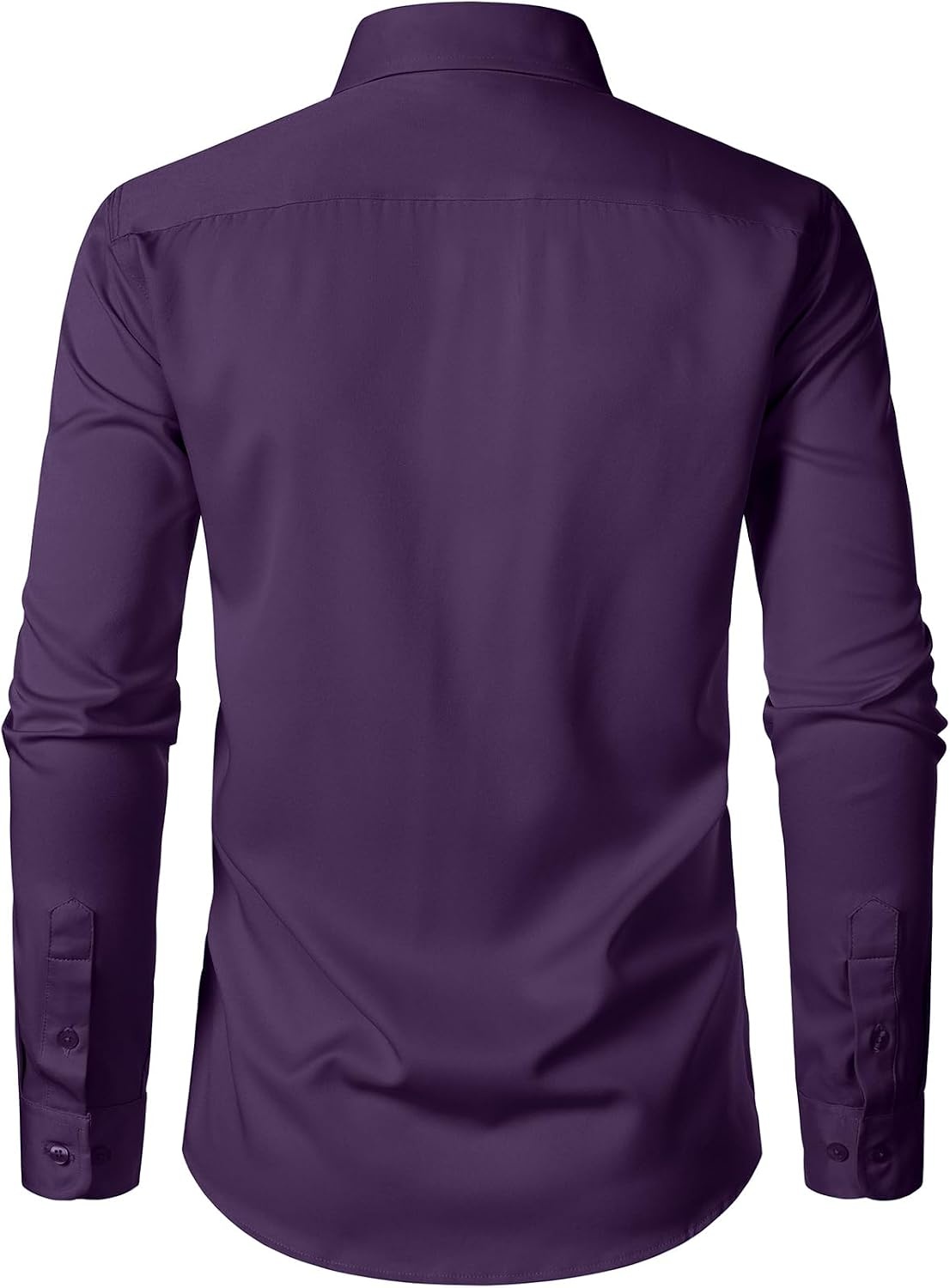 image:imageJEMITOP Mens Stretch WrinkleFree Soft Dress ShirtsPurple