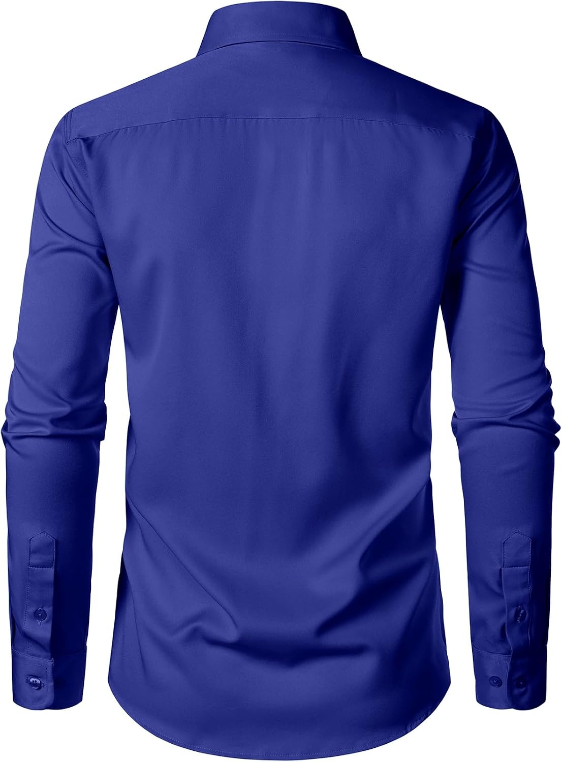 image:imageJEMITOP Mens Stretch WrinkleFree Soft Dress ShirtsRoyal Blue