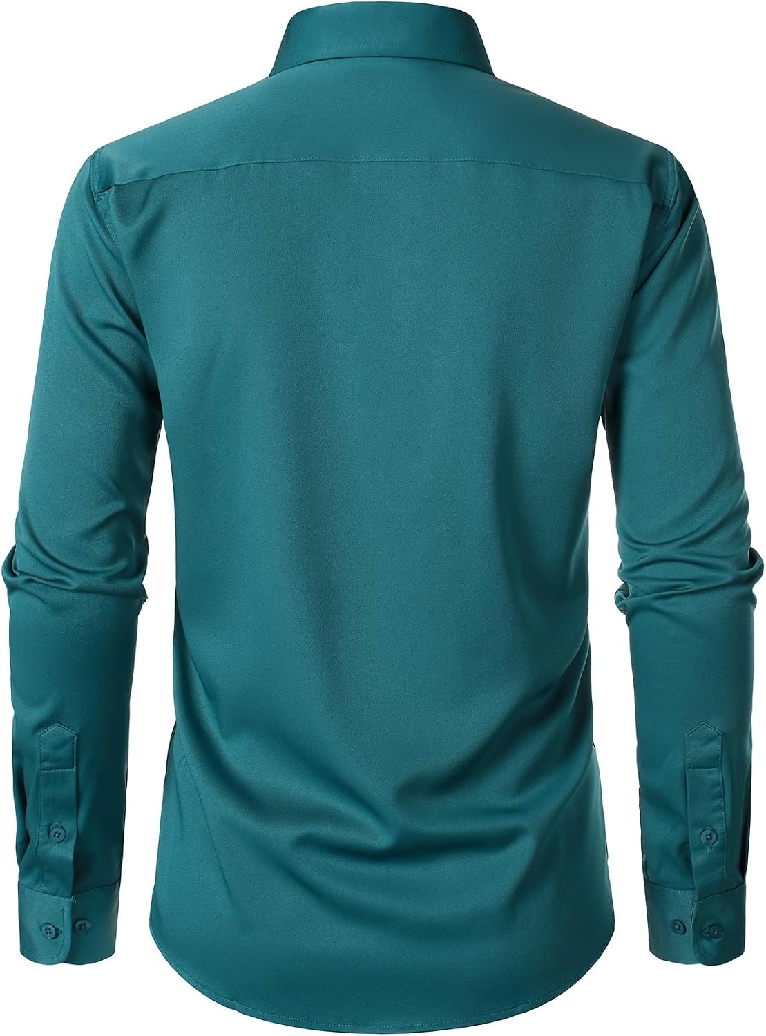 image:imageJEMITOP Mens Stretch WrinkleFree Soft Dress ShirtsTeal