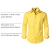 JEMITOP Mens Stretch Wrinkle-Free Soft Dress Shirts(Lemon Yellow)